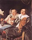 Judith Leyster Carousing Couple painting